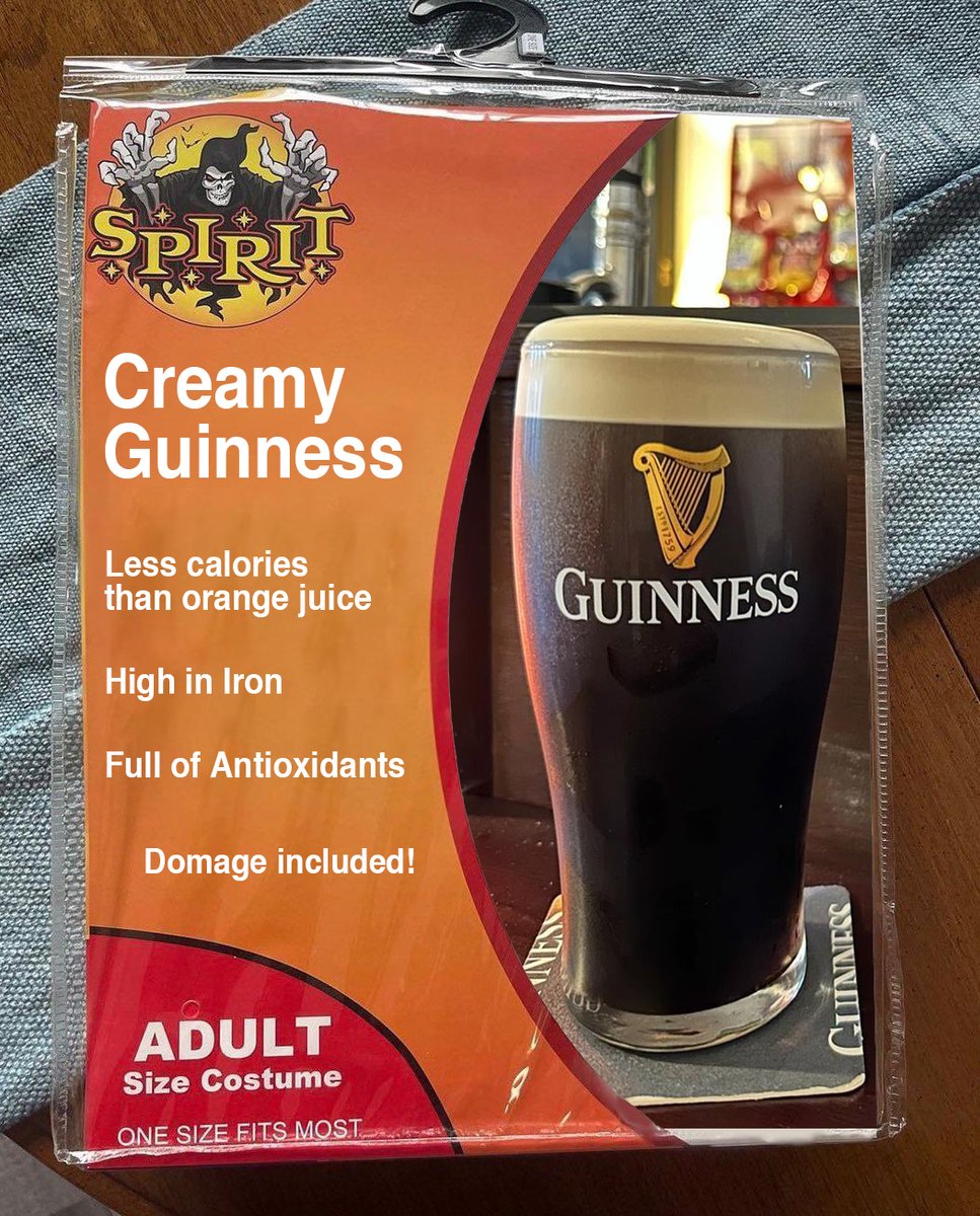 PintsO_Guinness's tweet image. New Halloween costume.