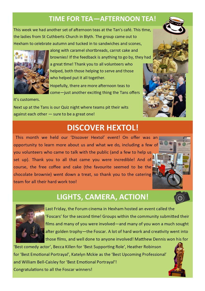 Hello all! Happy Halloween to all, hope you've had a few cosy nights - and remembered to change your clocks. Here's the latest edition of Hextol Happenings - enjoy! 👻🦇🎃