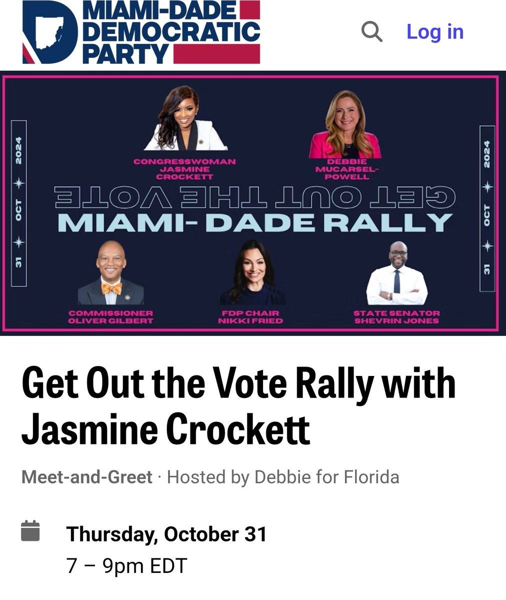 cbouzy's tweet image. .@JasmineForUS is headed to Miami-Dade today to support @DebbieforFL and help get out the vote because Florida is in play. Tell @EvanPower it was me.