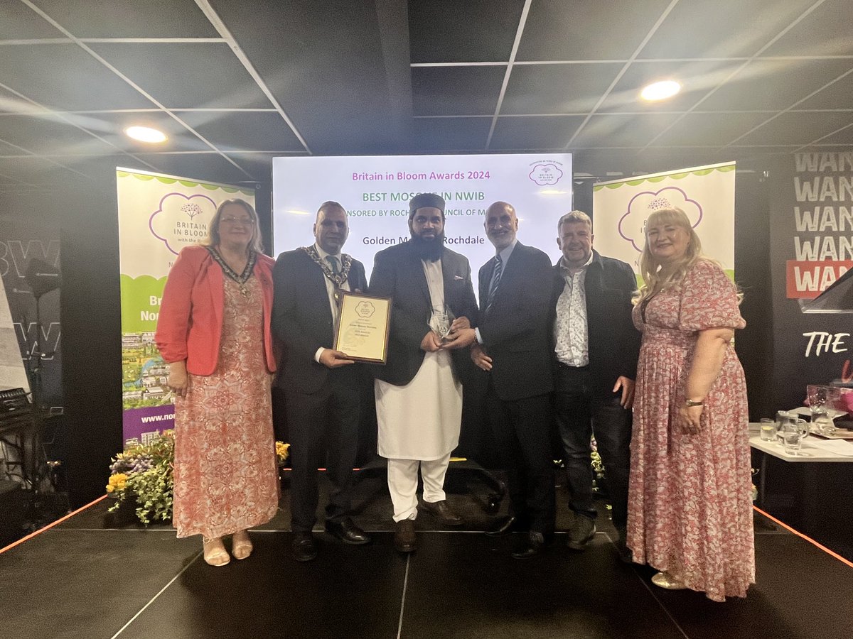Best Mosque goes to Golden Mosque in Rochdale 🏅🙌⁦<a href="/nwibofficial1/">North West In Bloom</a>⁩