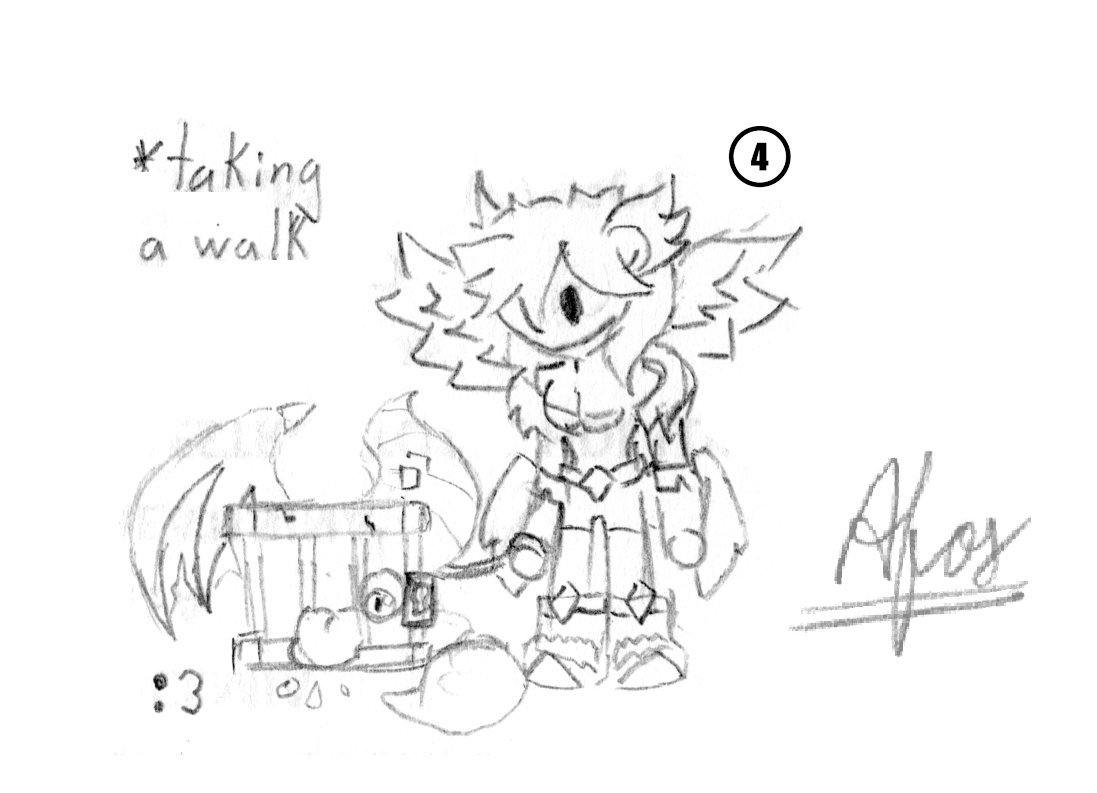 BarillRojas's tweet photo. "Raising your own Holy Beast"✨⚔💿
Manticoremon serves as a hunting dog for angels, especially Adults like Darcmon, and since its common previous evolution is Mimicmon I thought I'd make a little sketch about it. My apologies for the quality.
#Digimon #Mimicmon #Darcmon #Sketch https://t.co/3wn5UpKPVG