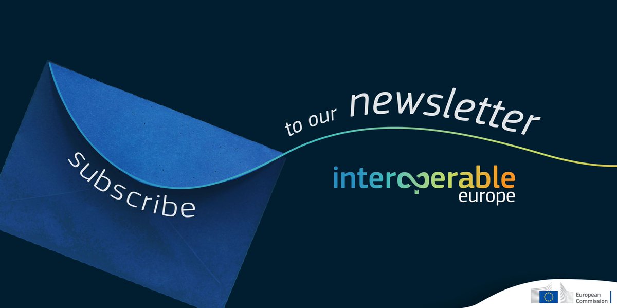 Interoperable Europe (@interoperableeu) on Twitter photo Next week, we will release our #InteroperableEurope Newsletter of #November!
All the latest important news and events on #Interoperability and the #digitalisation of #PublicServices will be sent right into your inbox!
Subscribe yourself to it now!
👉europa.eu/!gq6UGp Next week, we will release our #InteroperableEurope Newsletter of #November!
All the latest important news and events on #Interoperability and the #digitalisation of #PublicServices will be sent right into your inbox!
Subscribe yourself to it now!
👉europa.eu/!gq6UGp
