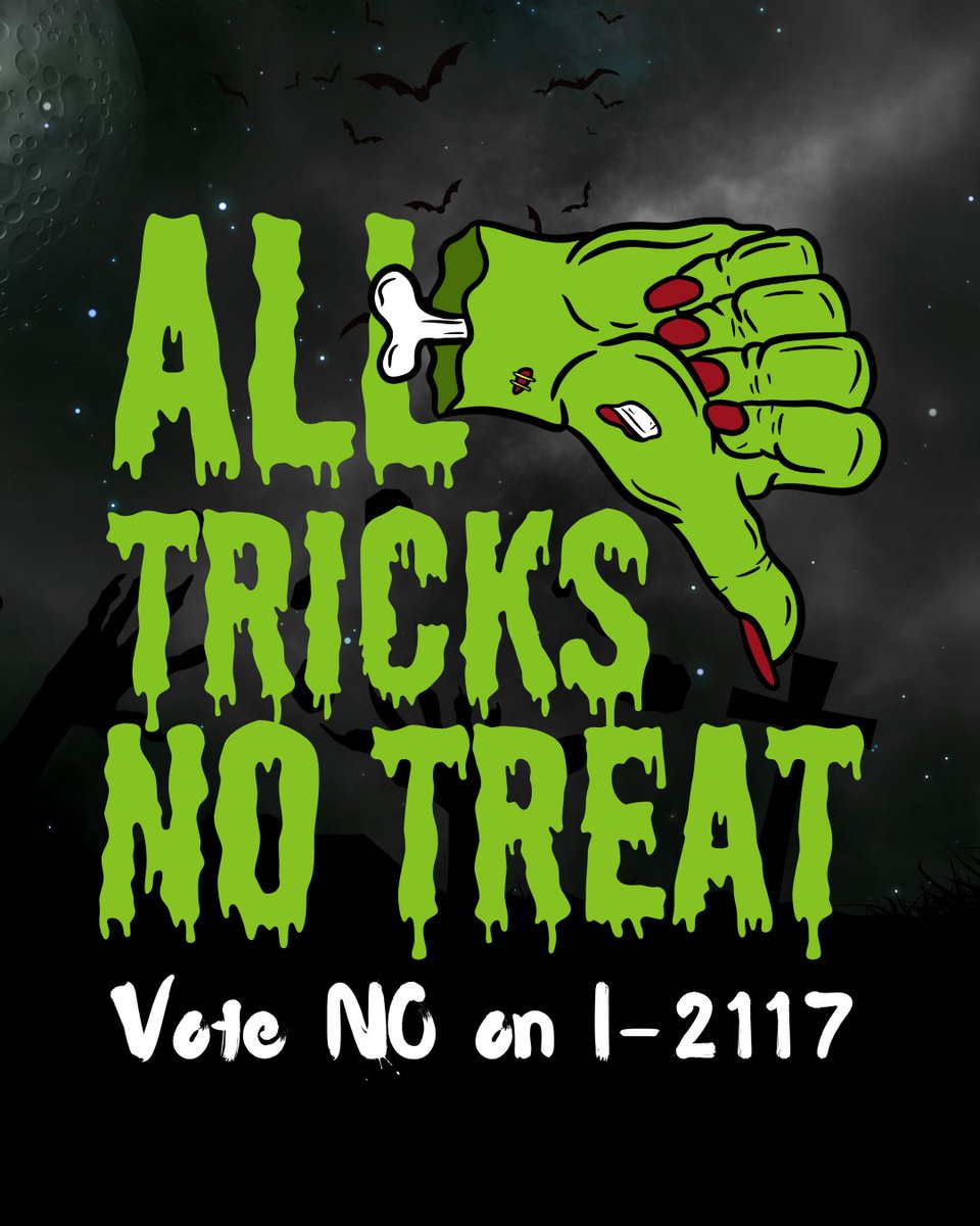 No_on_2117's tweet image. Don’t let the mega-millionaire behind I-2117 trick you! It’s a deceptive initiative that would mean more toxic pollution AND more traffic. Boo! 👻 Vote NO on I-2117.