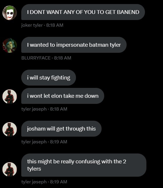SluttyJosham's tweet photo. THIS JUST IN:

Everyone in Josham is getting banned. https://t.co/P3sjAvUktp