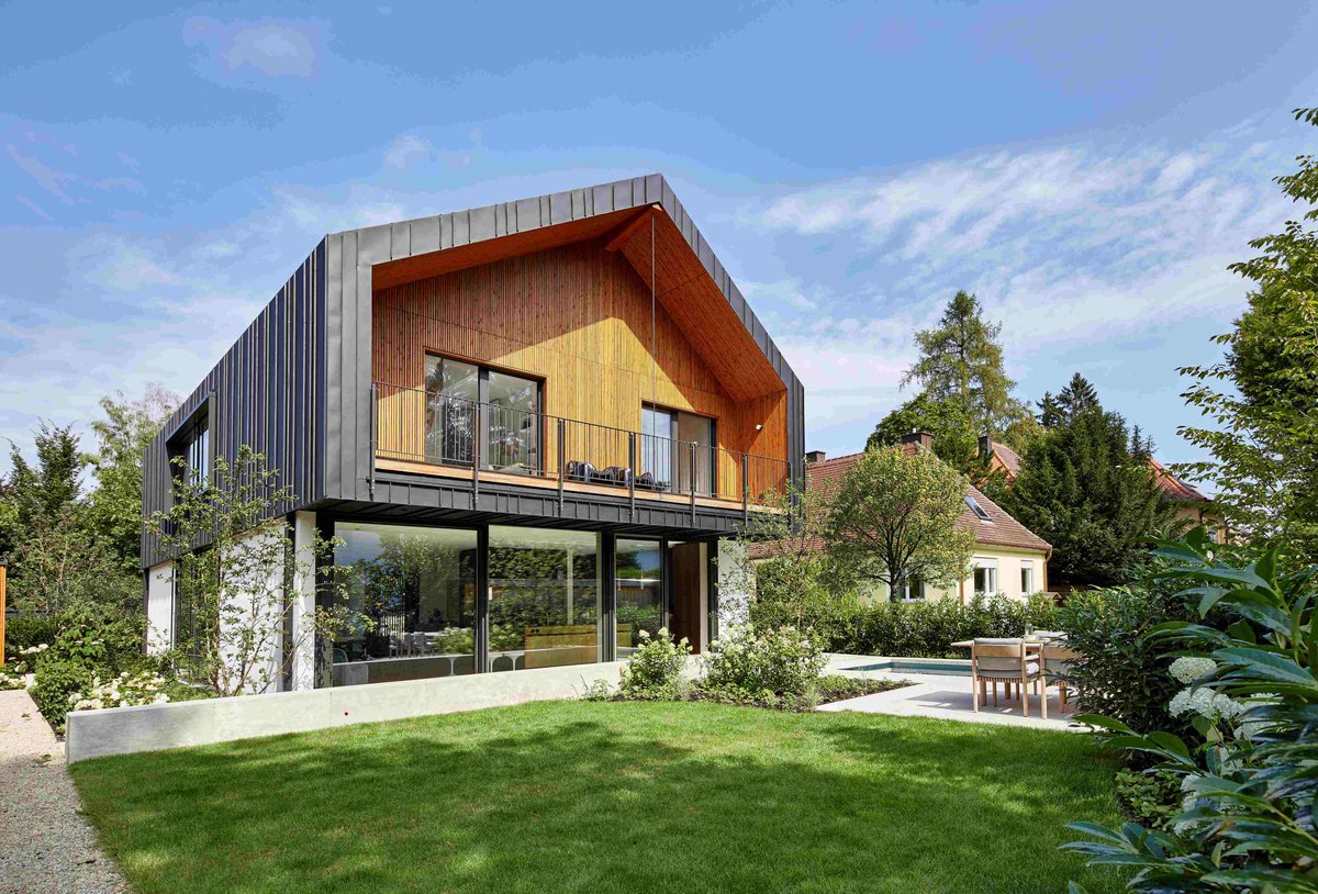 Innovative architecture blends with bespoke interior design in this exclusive contemporary home. Baufritz teamed up with Carolin Stephan, interior designer from Munich and winner  "Best of Interior" award, in building this exceptional house.