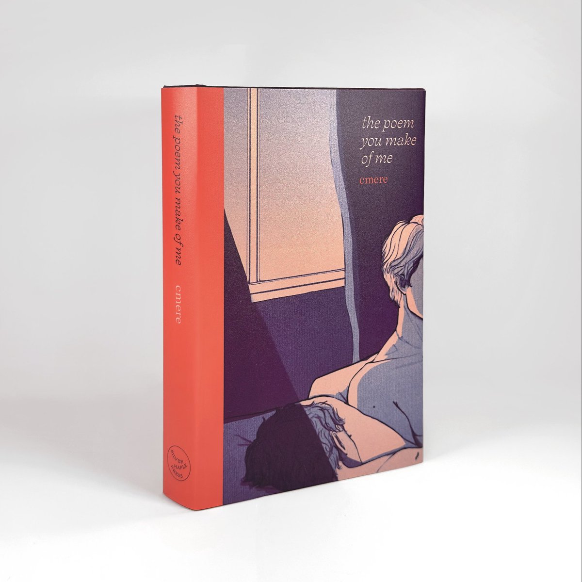Introducing our first fic edition: the poem you make of me by <a href="/cmere/">cmere on hiatus...? 💖</a>! 

We brought cmere's stunning work to life through a hardcover book with handsewn endbands and special jacket with art by the one and only <a href="/art_byflor/">flor | commissions open</a>.

Designed, printed, and handbound by Silver Maple Press 🍁