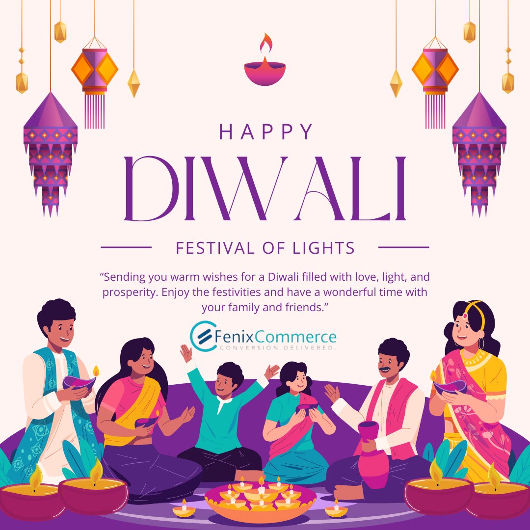 FenixCommerce's tweet image. Wishing a joyful and prosperous Diwali to all who celebrate! 

May this Festival of Lights bring you warmth, happiness, and success. 

From all of us at FenixCommerce, Happy Diwali! 

#HappyDiwali #FestivalOfLights #FenixCommerce