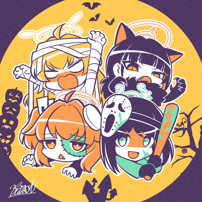 放課後ハロウィンスイーツ部#ブルアカ 