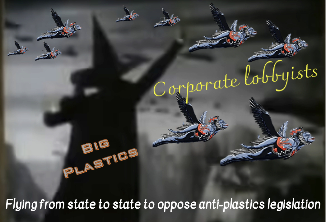 GitlitzJenny's tweet photo. Halloween scary: lobbyists for Big Oil &amp; Big Plastics lying about how plastics reduction laws--like EPR for packaging--will hurt consumers. But we're already being hurt by carcinogenic &amp; endocrine-disrupting chemicals hitchhiking on microplastics into food, water &amp; our bodies. https://t.co/pqo1XfjcsL