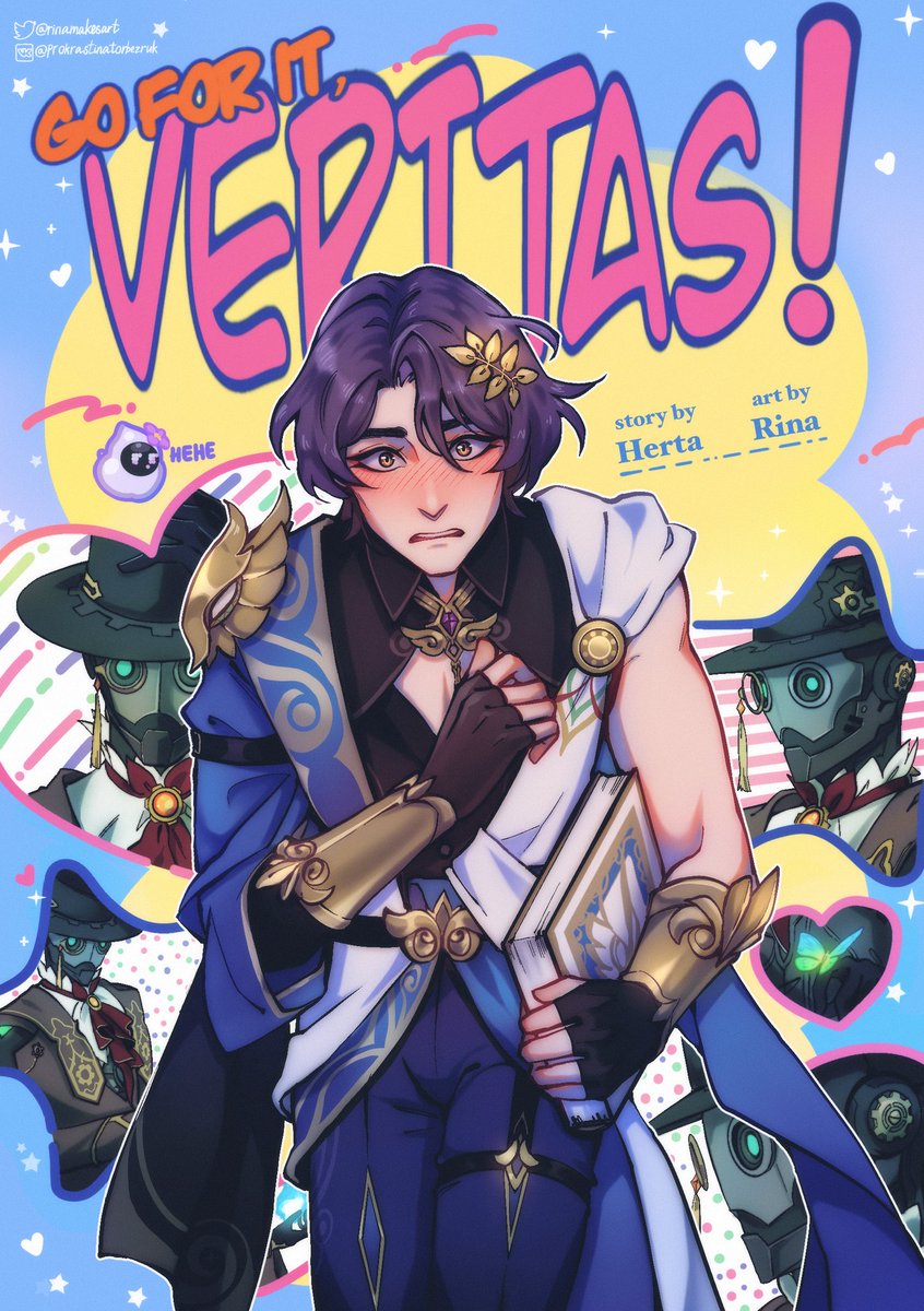 screwtio 🦋📕
for my bestie's bday 💕

#HSRFanart #screwtio #screwllum #DrRatio #HonkaiStarRail