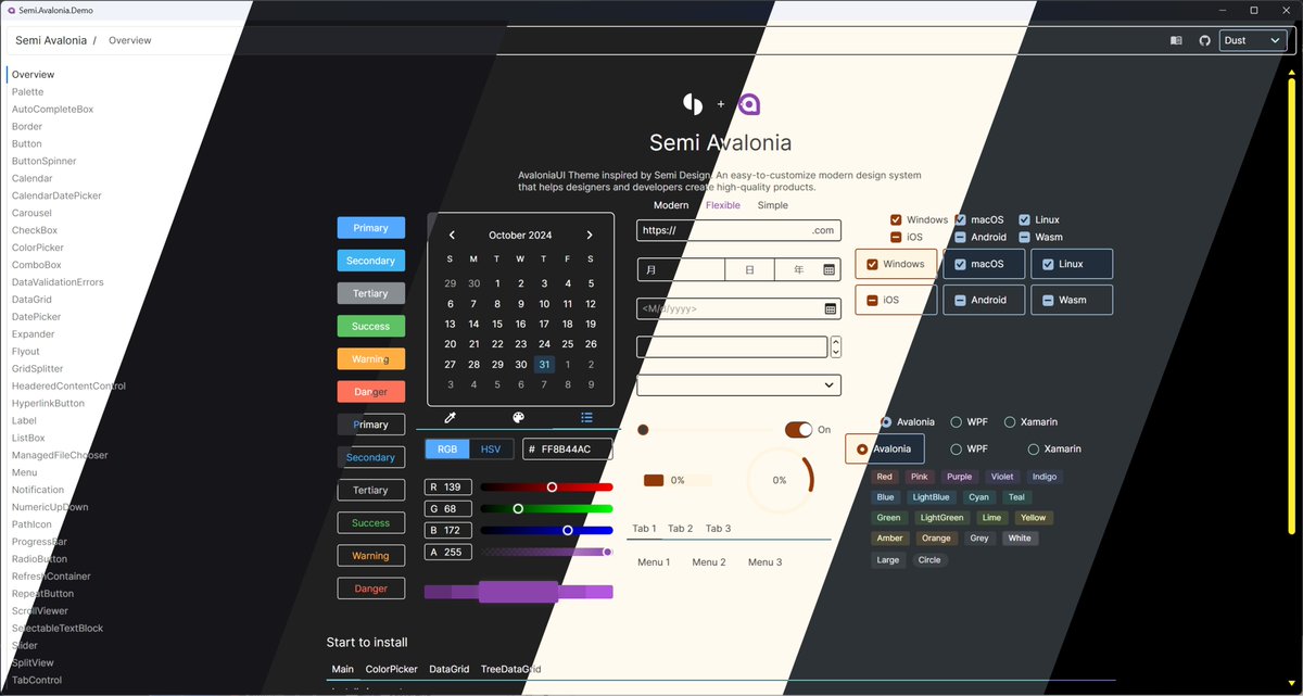 Semi Avalonia 11.2 and Ursa 1.5 Release, with <a href="/AvaloniaUI/">Avalonia UI</a> 11.2 compatibility, and 4 more High Contrast themes! Feel free to check IRIHI Technology repos at github.com/irihitech