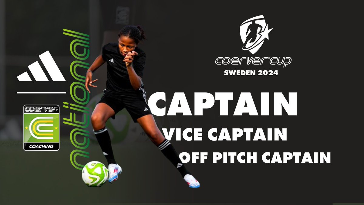 scotlandcoerver's tweet photo. 🏆🇸🇪 Just For Girls National Squads Captains 🇸🇪🏆

With the squads announced last night, we now introduce each team's Captain, Vice Captain, and off-Field Captain.

We will share more information on the roles next week.

#ThatCoerverFeeling🌍⚽ https://t.co/S6KwqFqgxD