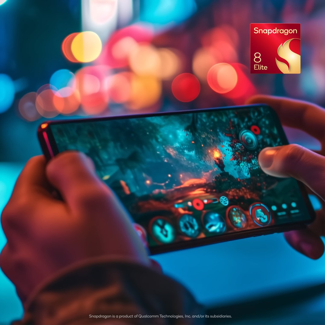 Snapdragon's tweet photo. ICYMI: #Snapdragon 8 Elite was announced at #SnapdragonSummit, debuting the 2nd Gen Qualcomm Oryon CPU. 💯 This new platform delivers revolutionary AI, performance, photography, and gaming. https://t.co/J3ABtRjQR3