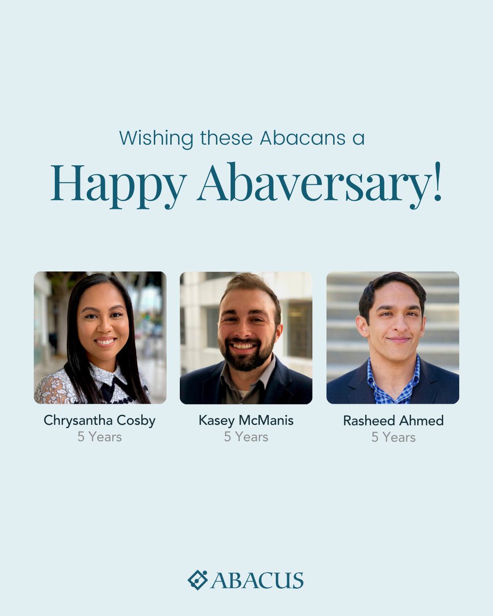 During October, we celebrated these Abacans remarkable milestones. Happy Abaversary!