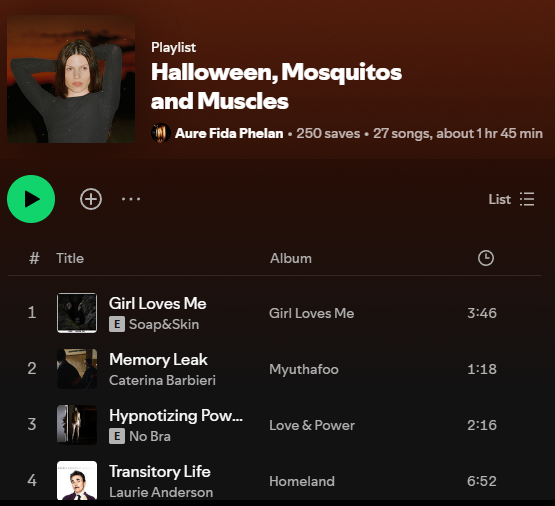 Happy Halloween people. Turn up the volume on spooky season with Soap&amp;Skin <a href="/anjaplaschg/">Soap&Skin</a> very own Halloween playlist.

Tune in here: open.spotify.com/playlist/1xLUk…