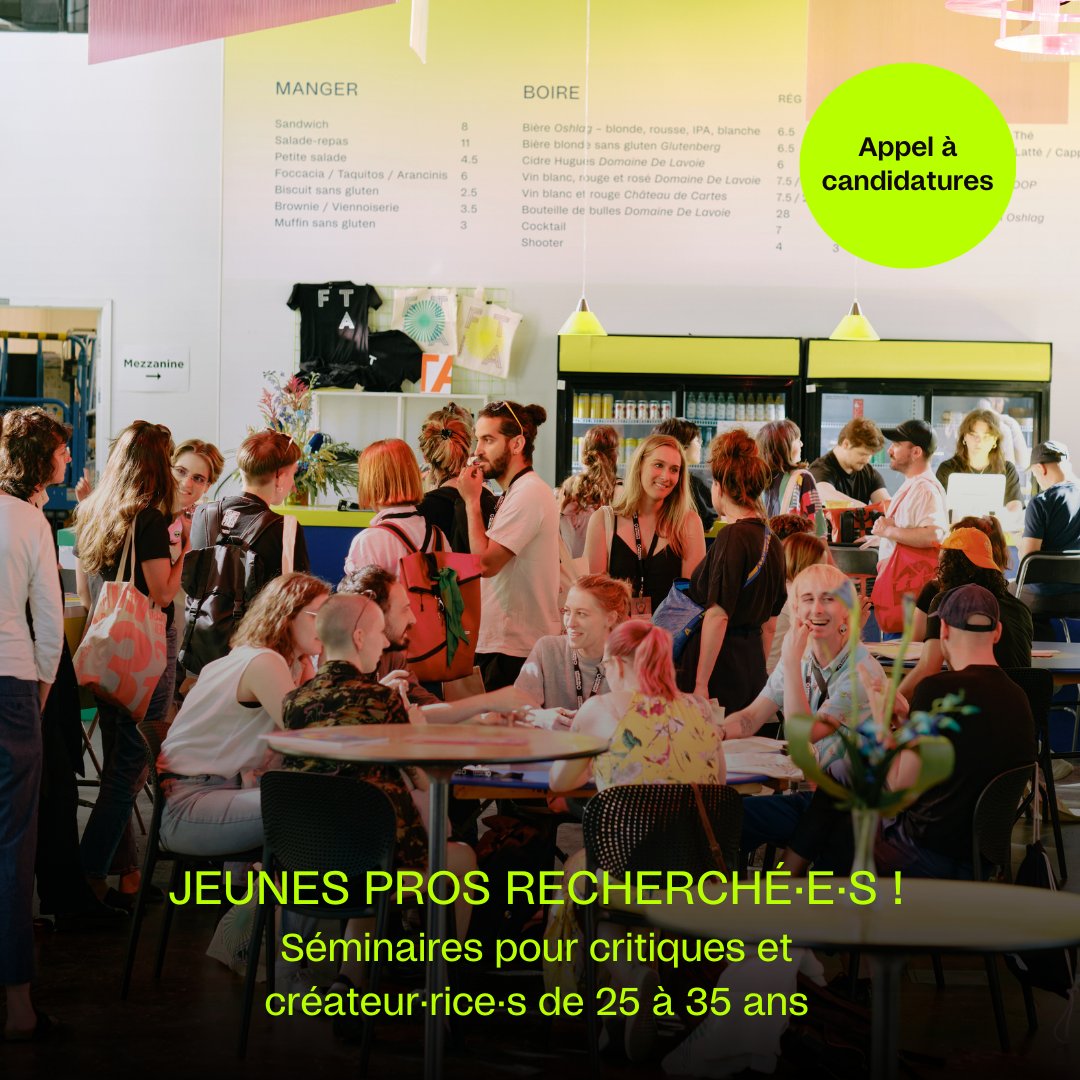 FTAMontreal's tweet photo. APPEL DE CANDIDATURES 📣 Le moment est venu de s’inscrire aux séminaires pros du #FTA2025 : les Rencontres internationales et Conversations on Performance ! Vous êtes un·e créateur·rice ou critique des arts de la scène entre 25 et 35 ans ? Foncez ! 🏃‍♂️➡️ https://t.co/myfNuAYZ2m https://t.co/EyQ55YZCY8