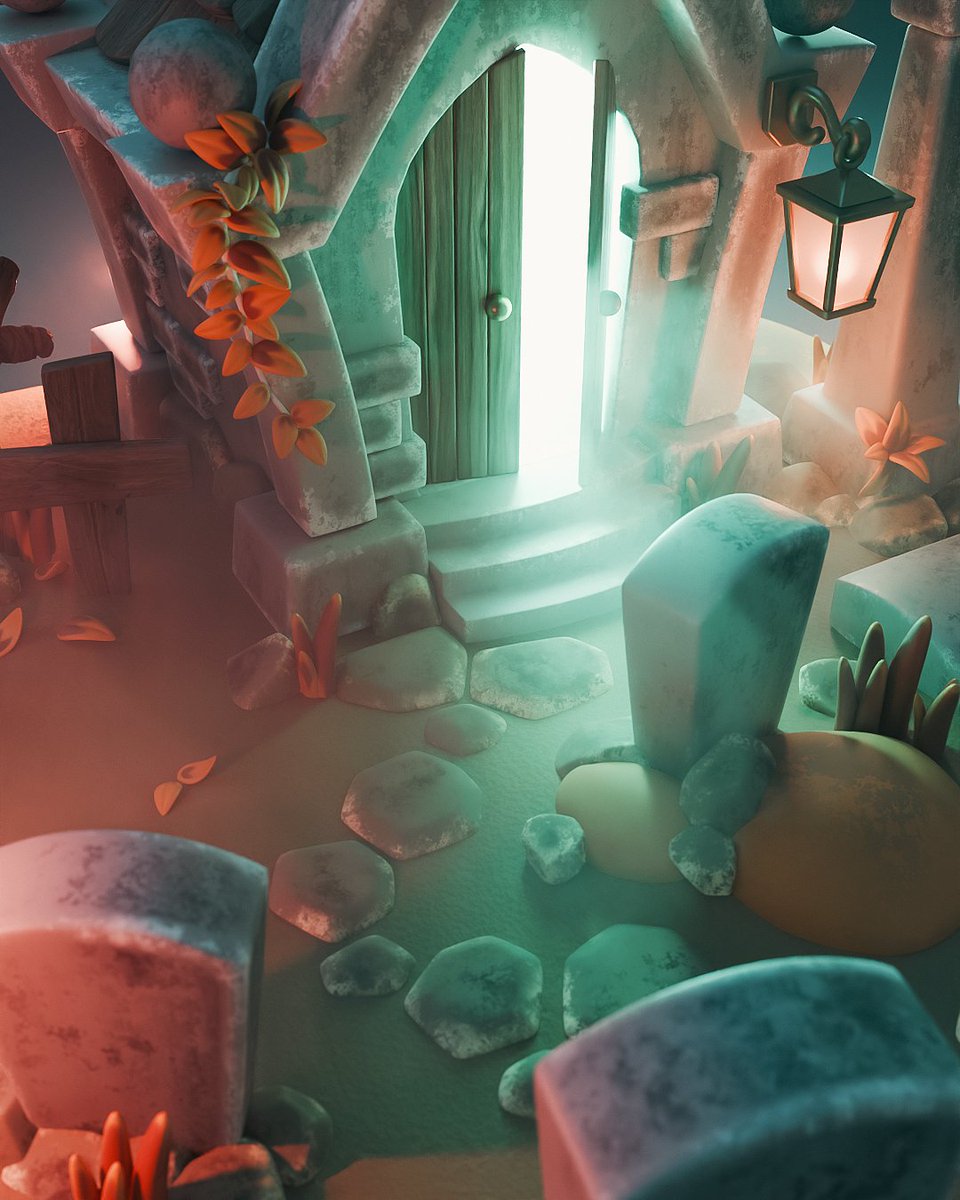 polygonrunway's tweet photo. I thought it would be nice to squeeze in one more for spooktober. Mausoleums, tombstones, eerie graveyards, malformed trees. Ghosts, skeletons and undead. Happy Halloween!

Download the Blender scene file on Patreon:
https://t.co/KiDwrXOKyr

#Blender3d #b3d #Halloween https://t.co/sndj6DqjWr