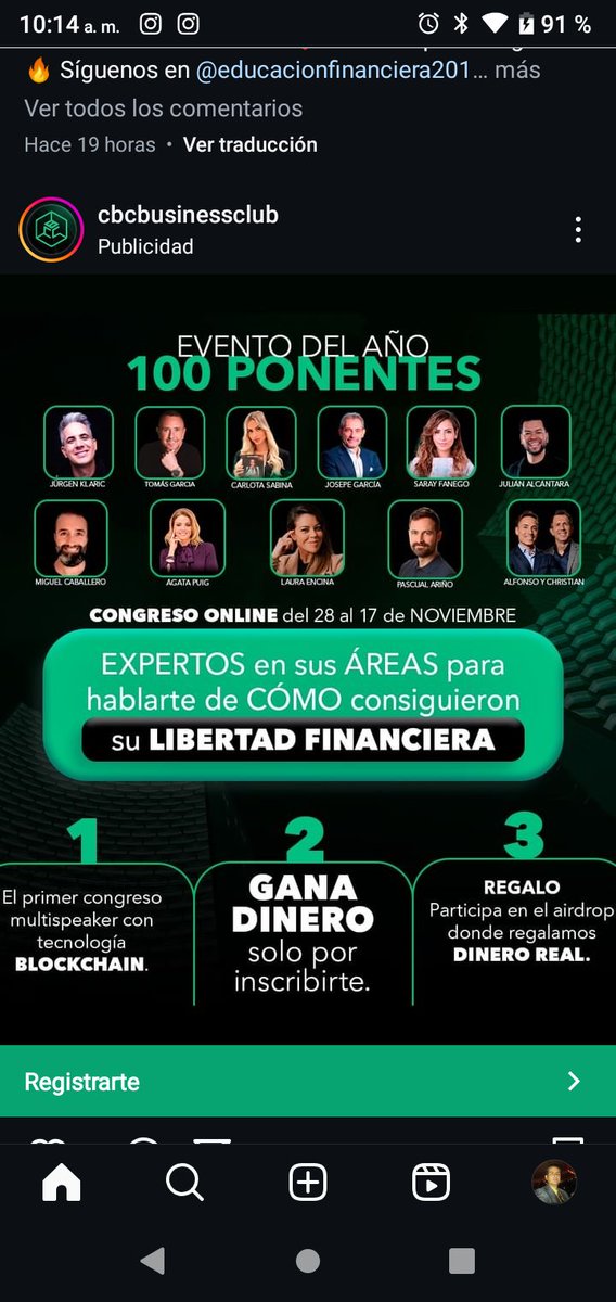 Big_caleb's tweet photo. Aprende gratis
✍️ network marketing
✍️ Tokenizacion 
✍️ Criptoactivos
✍️ Criptomonedas 

👇Entrada gratis  👇
https://t.co/CE3MMehLFh
#venezuela🇻🇪 #colombia #dominicana  #lima #mexico #fypシ #newyork #miami #españa #foryoupage #argentina #panama #madrid #tenerife #andorra https://t.co/vWZP5n9JxS