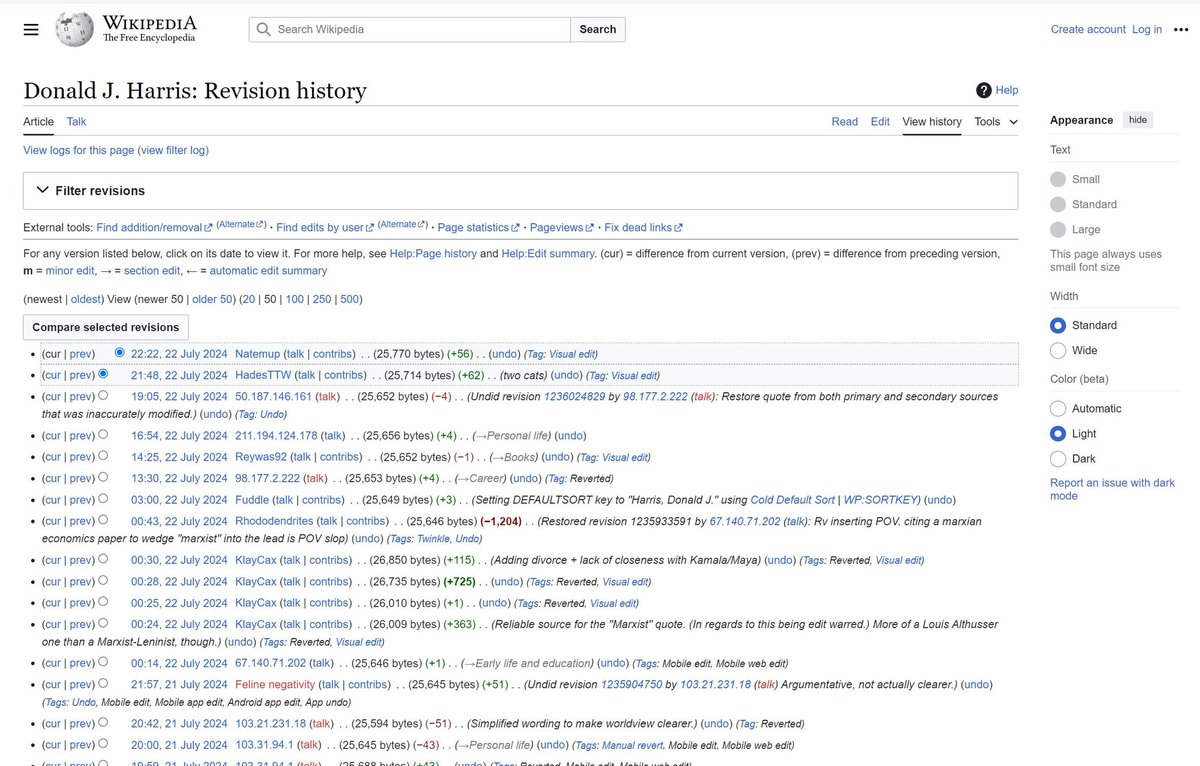Khayree408's tweet photo. @Dxjaaa_ @EarthWindOrgasm @KimconicB1 Why was he Indo Jamaican until July?!?!
The actual. The edits. The final. Then they locked it for all edits, just like they did with the definition of "recession" back in 2020. #GoalpostMoving https://t.co/yj0thXLm5D