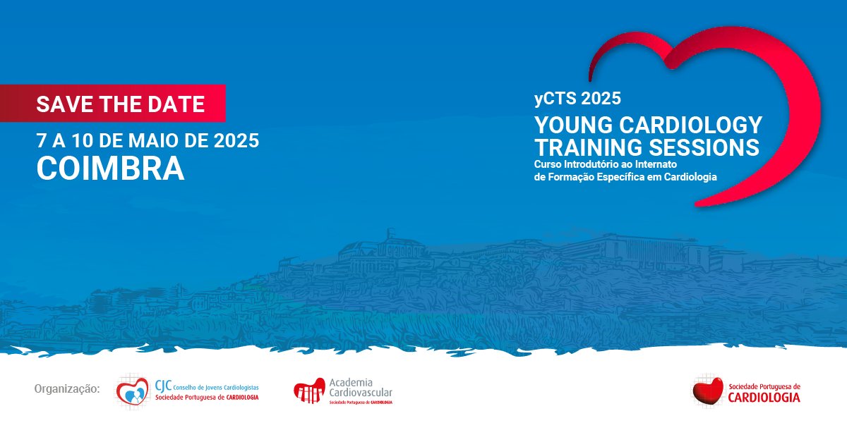 Young Cardiology Training Sessions 2025 - 7 a 10 maio de 2025

#SaveTheDate