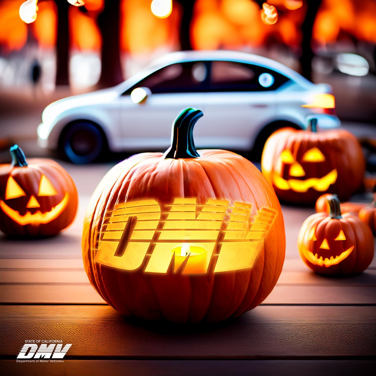 CA_DMV's tweet image. Boo to you from our crew. 👻Happy Halloween from the #CADMV.