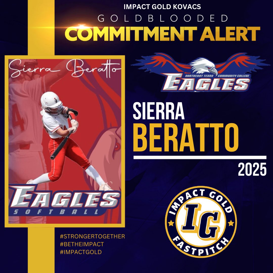 Congrats to 2025 Sierra Beratto on her commitment to NTCC!  We are so proud of her and excited for her journey ahead! Go Eagles!

<a href="/NTCC_Softball/">NTCC SOFTBALL</a> <a href="/ImpactGoldOrg/">Impact Gold Fastpitch</a>