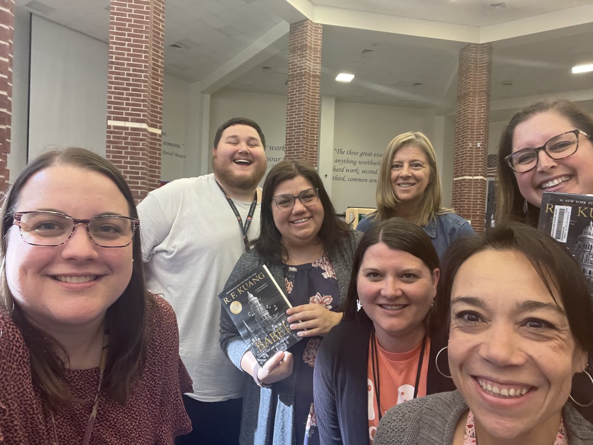 AHS Library (@ahslibrary06) on Twitter photo For our October staff book club, we discussed Babel by RF Kuang. We had an interesting discussion about the history of translation and its impact on civilization. What an illuminating book! <a href="/HumbleISD_AHS/">The Atascocita HS</a> <a href="/humbleisd_lib/">Humble ISD Libraries</a> #thehumblelibrarian For our October staff book club, we discussed Babel by RF Kuang. We had an interesting discussion about the history of translation and its impact on civilization. What an illuminating book! <a href="/HumbleISD_AHS/">The Atascocita HS</a> <a href="/humbleisd_lib/">Humble ISD Libraries</a> #thehumblelibrarian