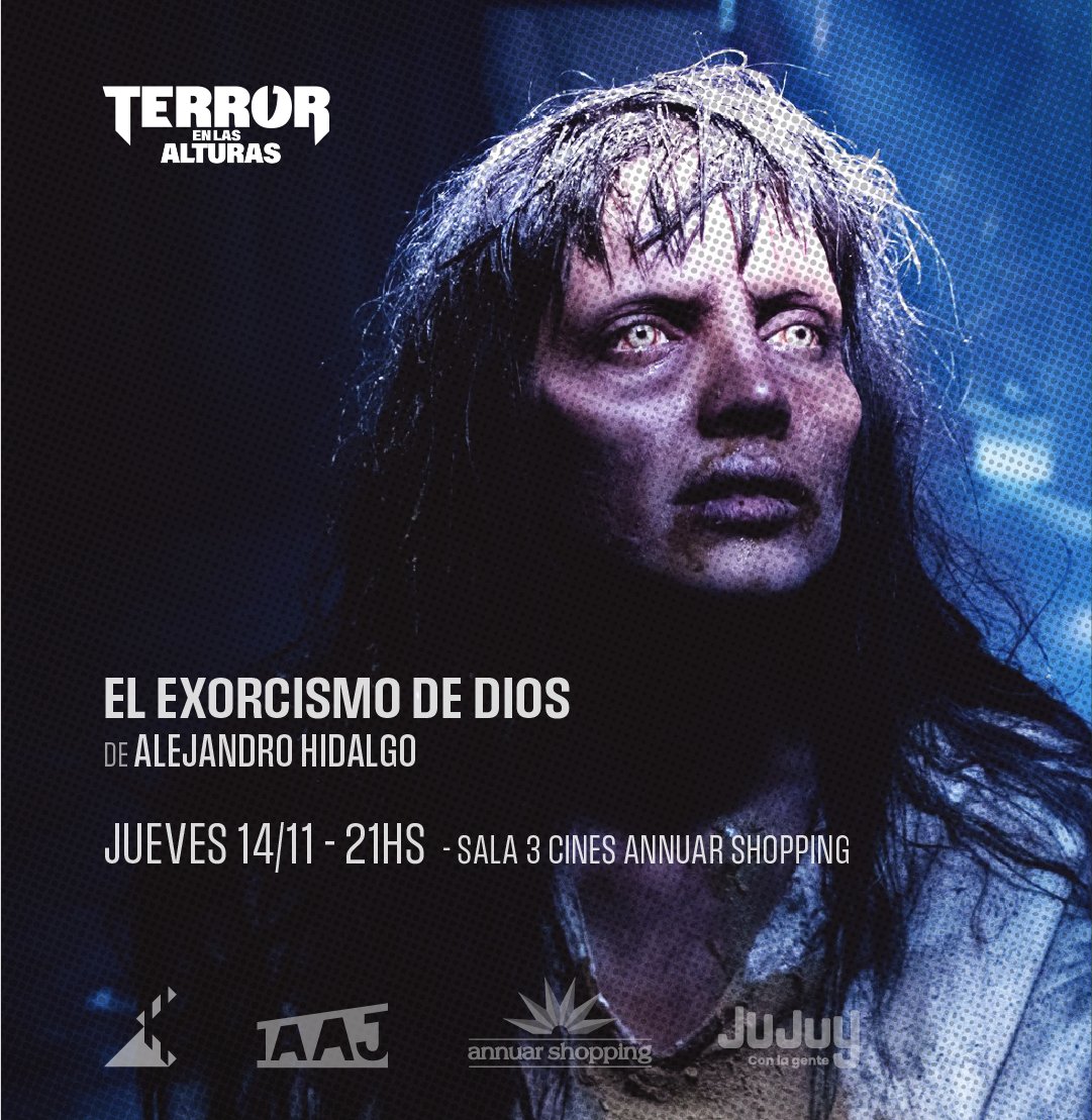 Terror en las Alturas 🎃👻
🎟 Retira las entradas #GRATIS el dia de la función en la boletería del Cine Annuar.

¡Te esperamos! 👹💀

#terrorenlasalturas #cinedeterror #cinedelasalturas