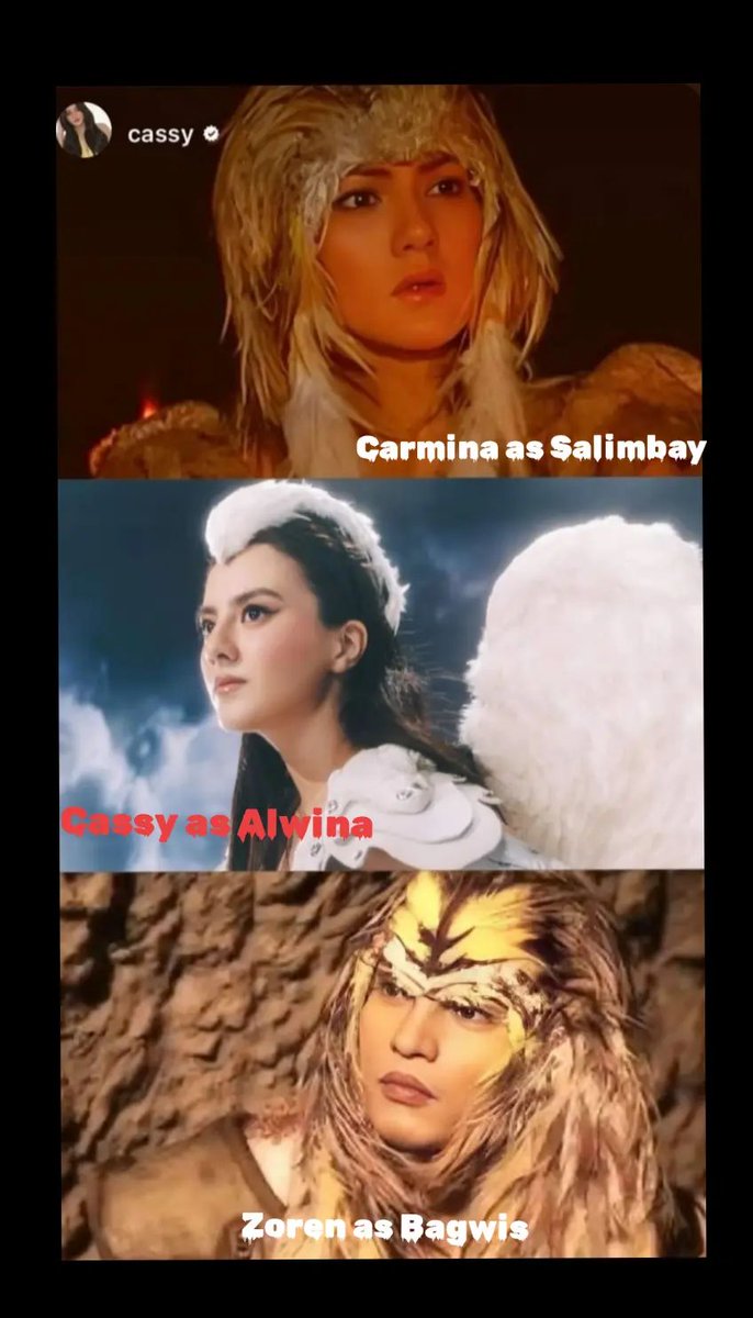 LynchEmber4728's tweet photo. #CassyLegaspi pwedeng bumida sa FANTASERYE‼️💯🔥 💛
Carmina x Cassy x Zoren
Salimbay x Alwina x Bagwis 👏
#mulawininspired #celebrity #beautifulcassylegaspi #highlights #followers #mulawin2004 #moreofcassylegaspi #angellocsin #fantaserye #fantaseryegma #ikawlang #southborder https://t.co/T6BQiYDYLO
