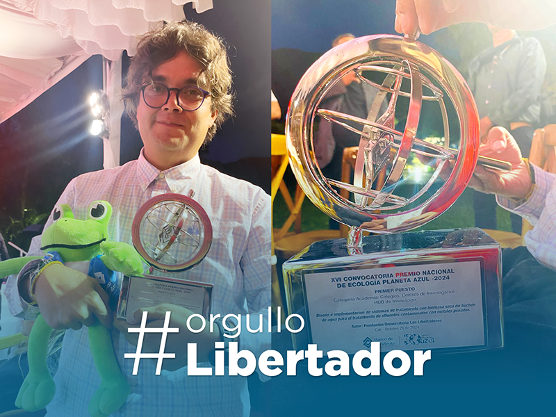 Profesor de Fund. Univ. Los Libertadores, Uriel Carreño, ganó Premio Nacional de Ecología Planeta Azul, por acción para preservar el recurso hídrico  ulibertadores.edu.co/unilibertadore… <a href="/UniLibertadores/">Los Libertadores</a>