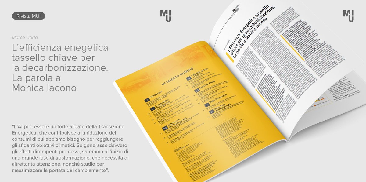 💬 “L’AI può essere un forte alleato della Transizione Energetica soprattutto per la riduzione dei consumi, ma serve muoversi con cautela”. Leggi su #MUI l'intervista di Monica Iacono, CEO <a href="/ENGIEitalia/">ENGIE Italia</a> , realizzata dal nostro Marco Carta: agici.it/prodotto/leffi…