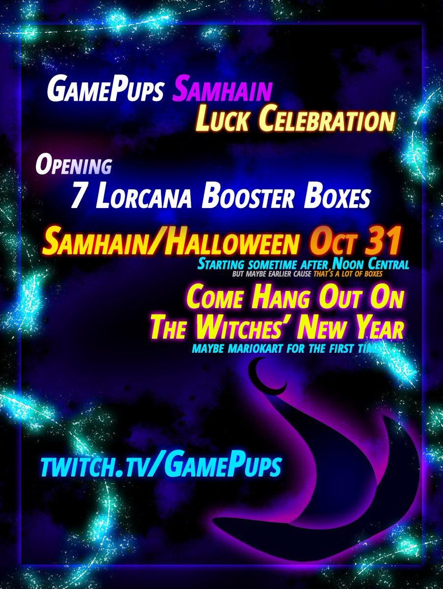The Luck Gate is OPEN.

twitch.tv/gamepups/