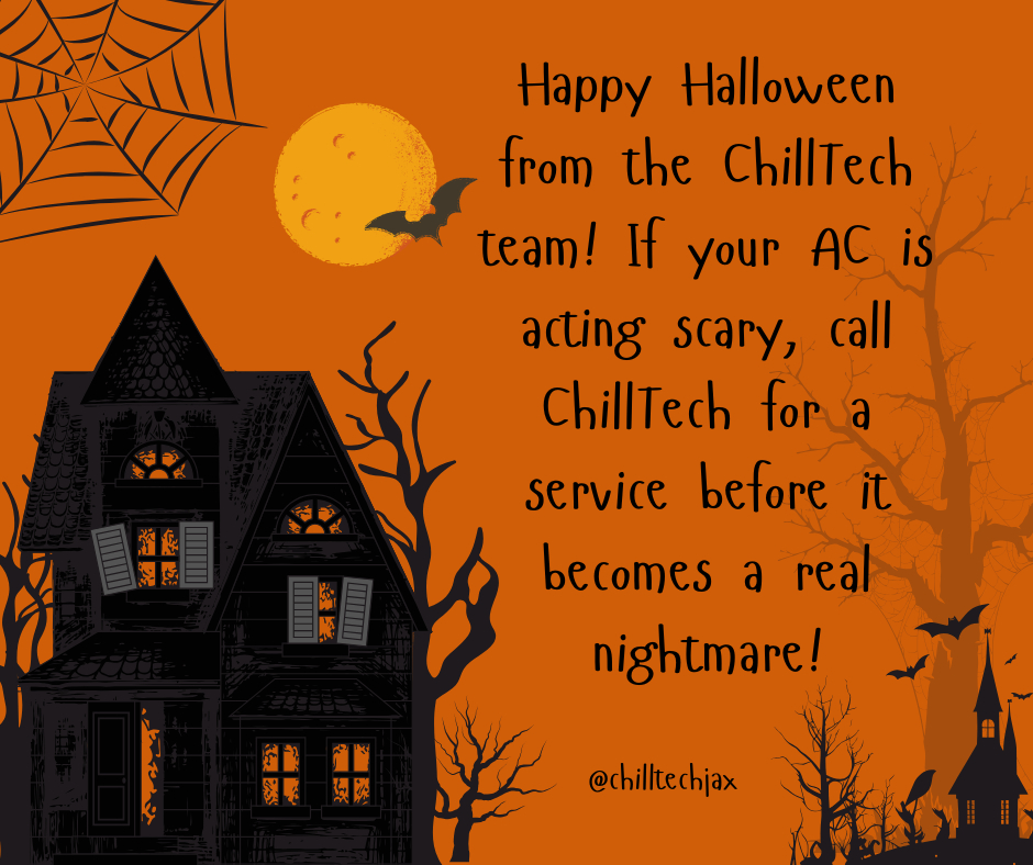 Chilltechnf's tweet image. 🎃 Happy Halloween from ChillTech! 👻

Wishing everyone a spooky, fun-filled day! Remember, there’s nothing scarier than a broken AC—so stay cool and comfortable with ChillTech by your side! 🧡🍂

#HappyHalloween #ChillTech #StayCool #SpookySeason