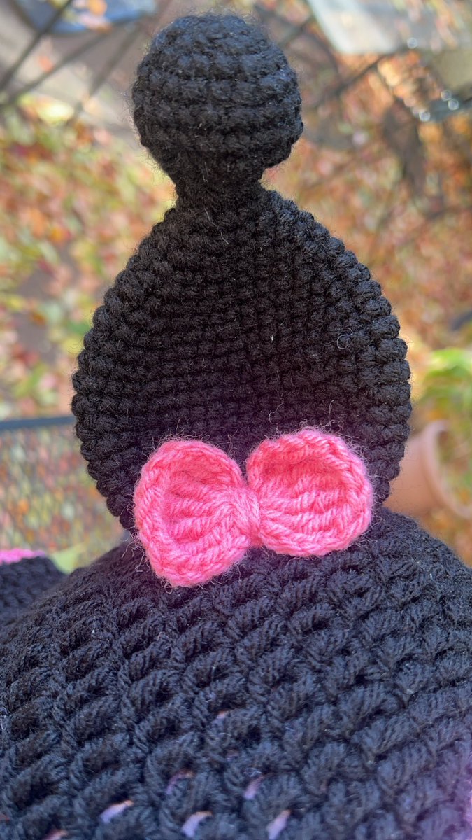PearlsPatterns's tweet image. Kuromi hat for my Sanrio bestie