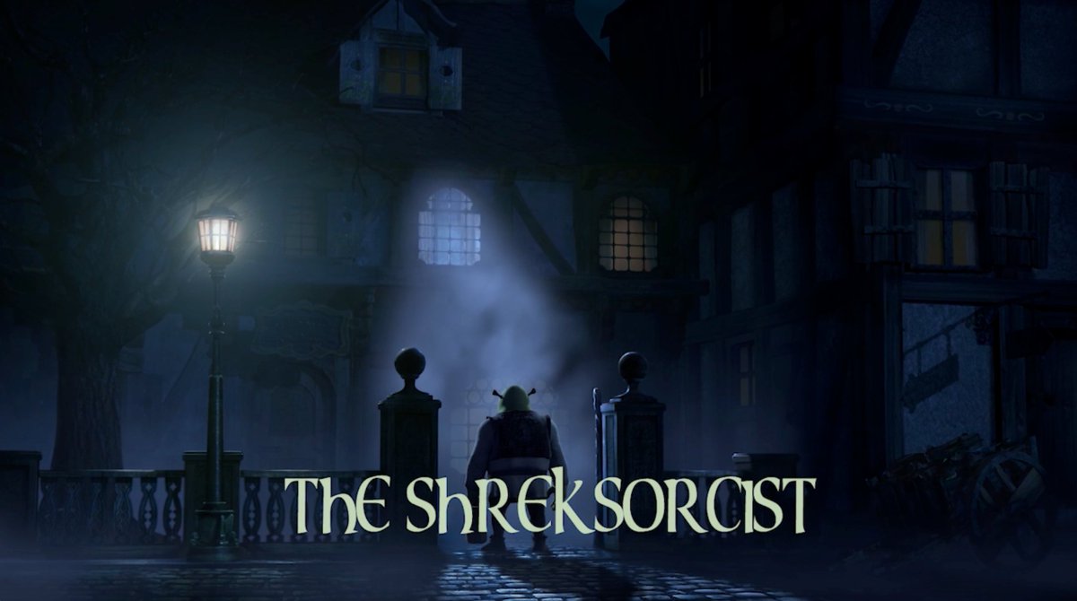 Shrek's tweet image. October 31st plans: watching Scared Shrekless (2010).