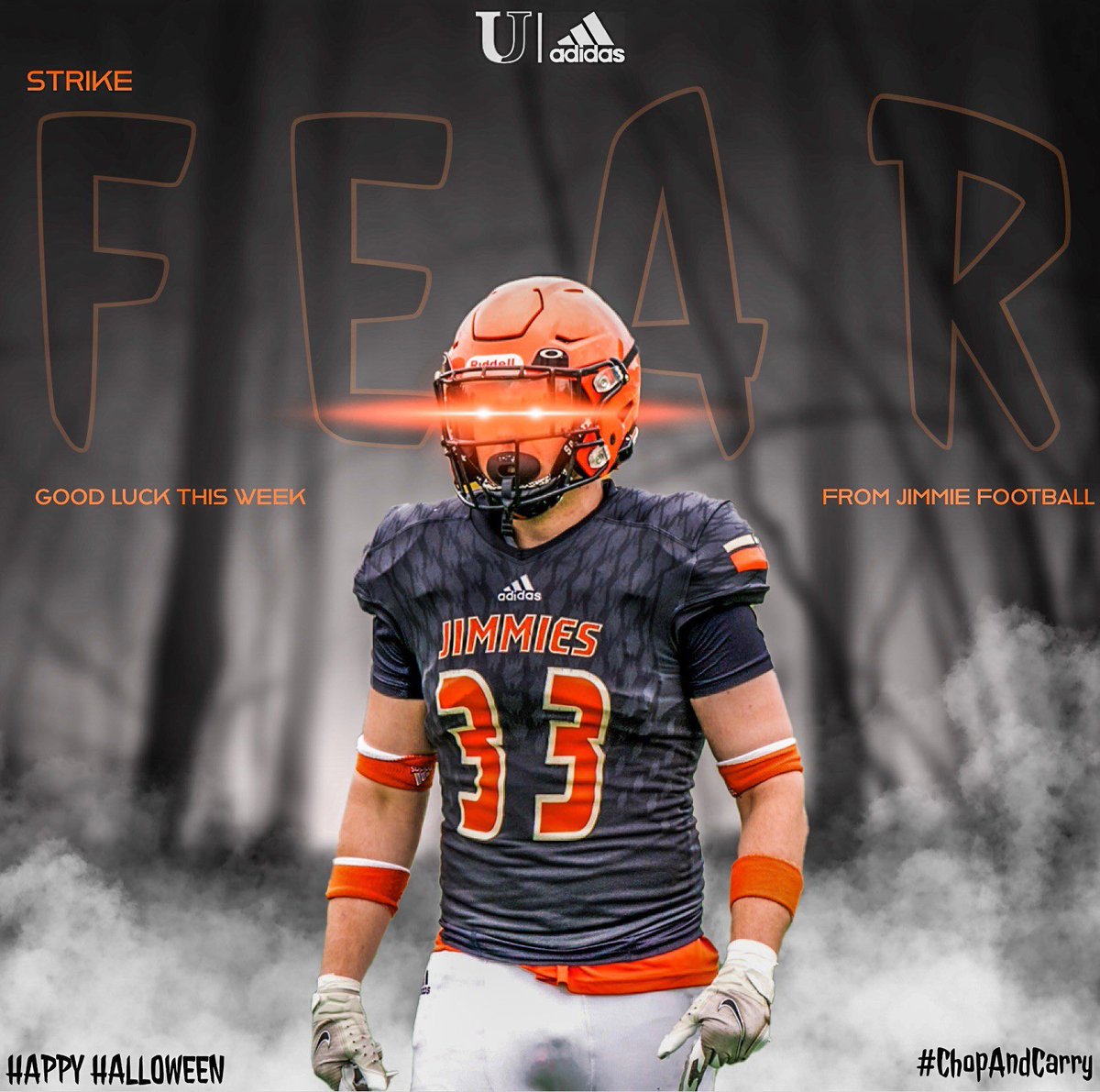 masonsimanton12's tweet photo. Thanks for the good luck and happy Halloween!🎃 
@CoachZim_UJ https://t.co/epVmZIvsM0