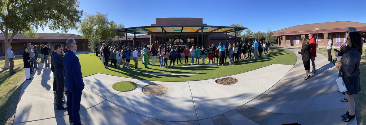 Sanborn Elementary is celebrating its new amphitheater.