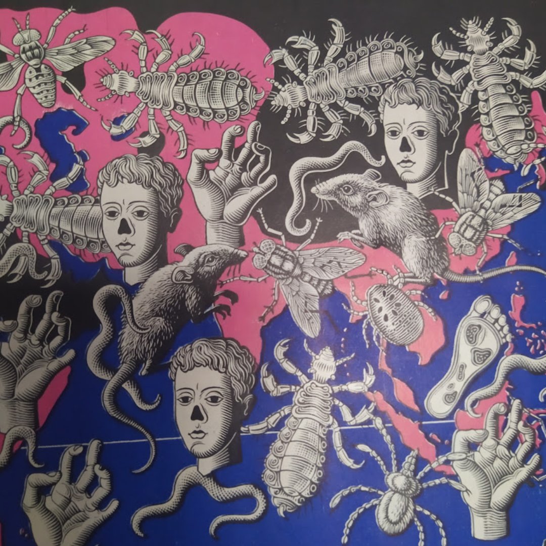 mapmapnmap's tweet image. 🎃 In the 1940s, the famous illustrator Boris Artsybasheff crafted a map of tropical nightmares! A world where terrifying creatures come to life: bloodthirsty tsetse flies, vicious ticks, and nightmare-inducing worms ready to strike
50x35 cm

Want to know more? Send me a message!