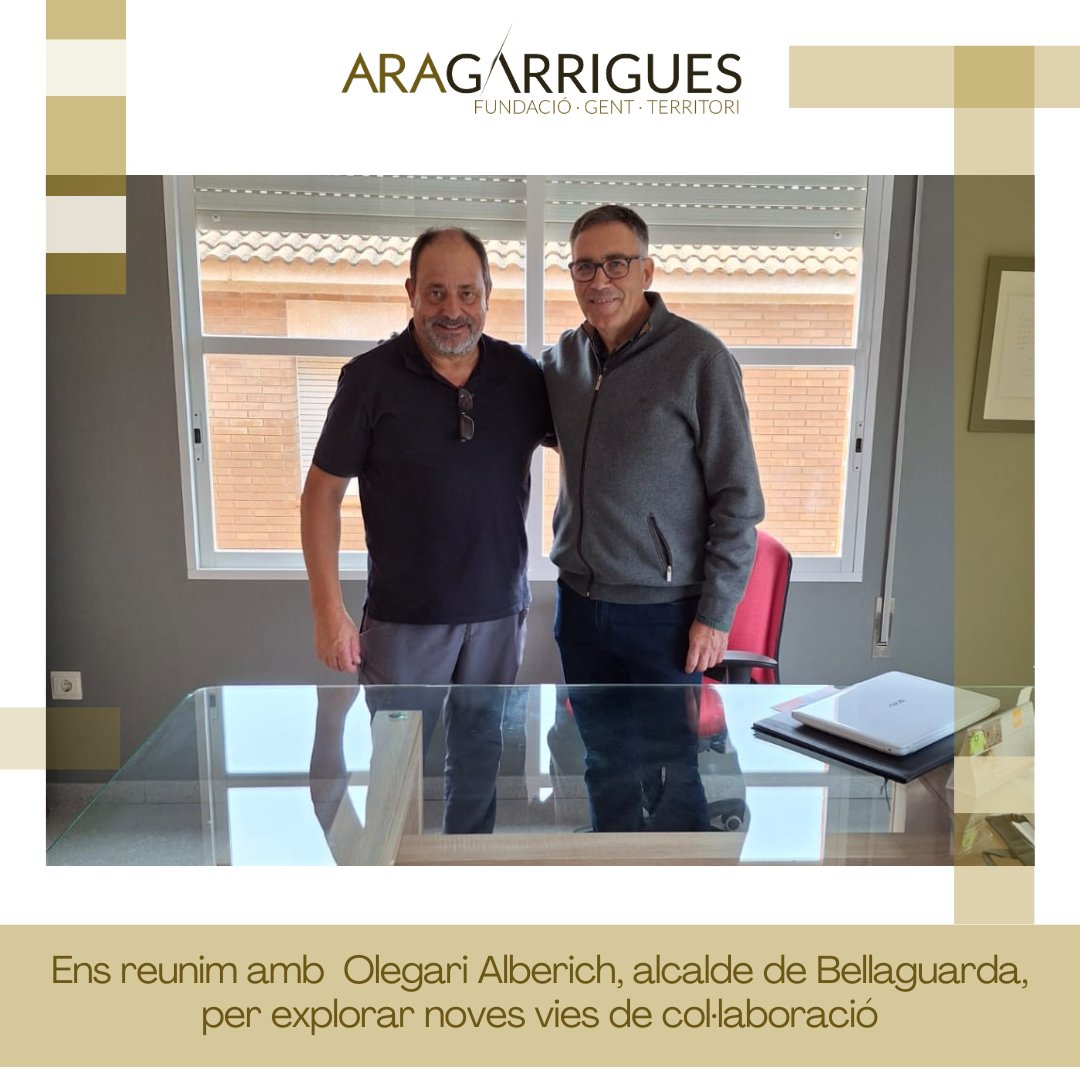 Aquesta setmana hem visitat Bellaguarda i de la mà del seu alcalde Olegari Alberich, hem conegut projectes inspiradors d'habitatge, cultura i emprenedoria local impulsats per aquest consistori garriguenc amb el qual establirem ponts de col·laboració 🚀📷 aragarrigues.com/blog/2024/10/3…