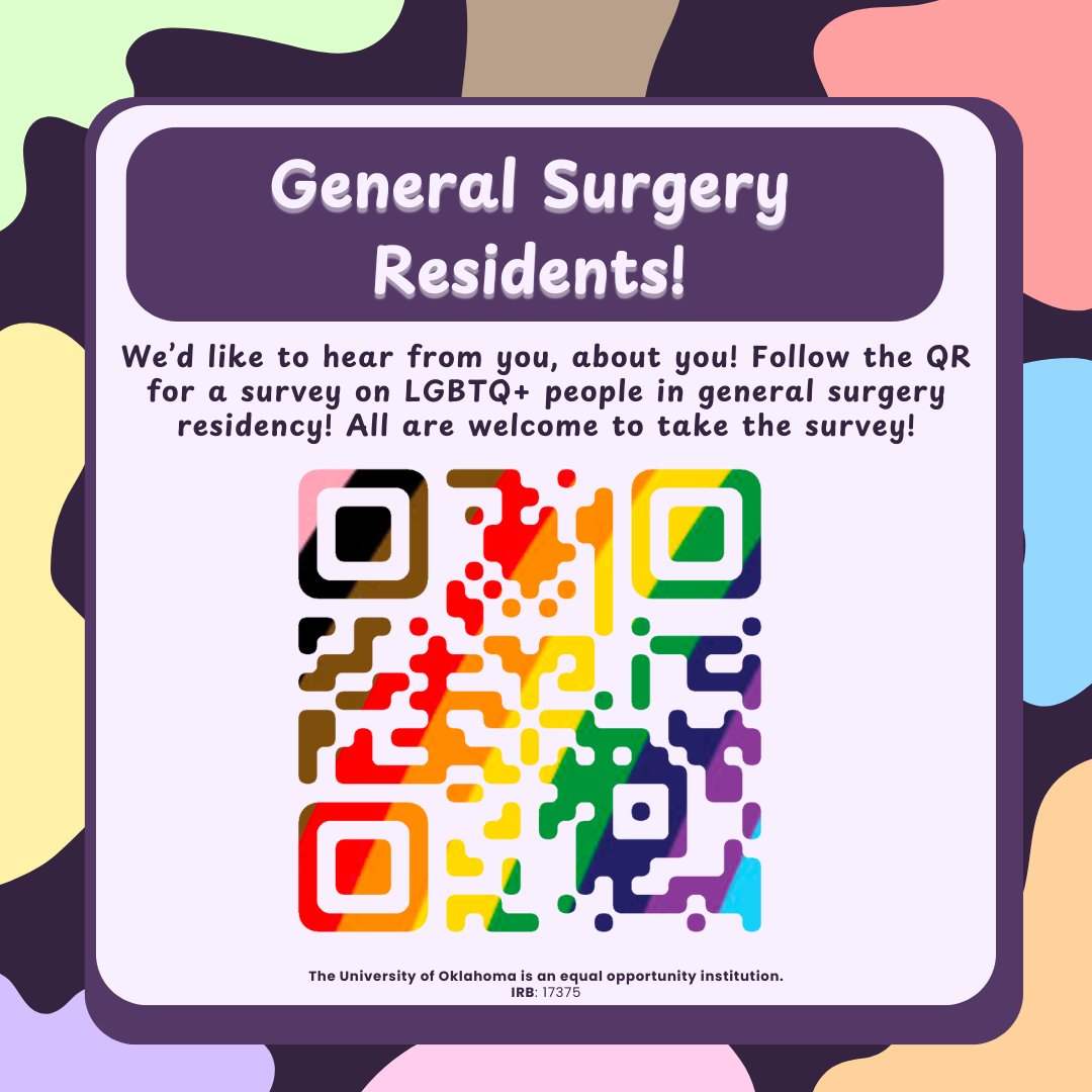 Grant Gershner, MD (@grantgershner) on Twitter photo I got my survey up on the <a href="/OutSurgeons/">Association of Out Surgeons and Allies (AOSA)</a> website! I am still actively recruiting all #GeneralSurgery #Residents of any sexual orientation or gender for this survey. The more the merrier!
AOSA link: aosa.memberclicks.net/research
Survey link: bbmc.ouhsc.edu/redcap/surveys… I got my survey up on the <a href="/OutSurgeons/">Association of Out Surgeons and Allies (AOSA)</a> website! I am still actively recruiting all #GeneralSurgery #Residents of any sexual orientation or gender for this survey. The more the merrier!
AOSA link: aosa.memberclicks.net/research
Survey link: bbmc.ouhsc.edu/redcap/surveys…