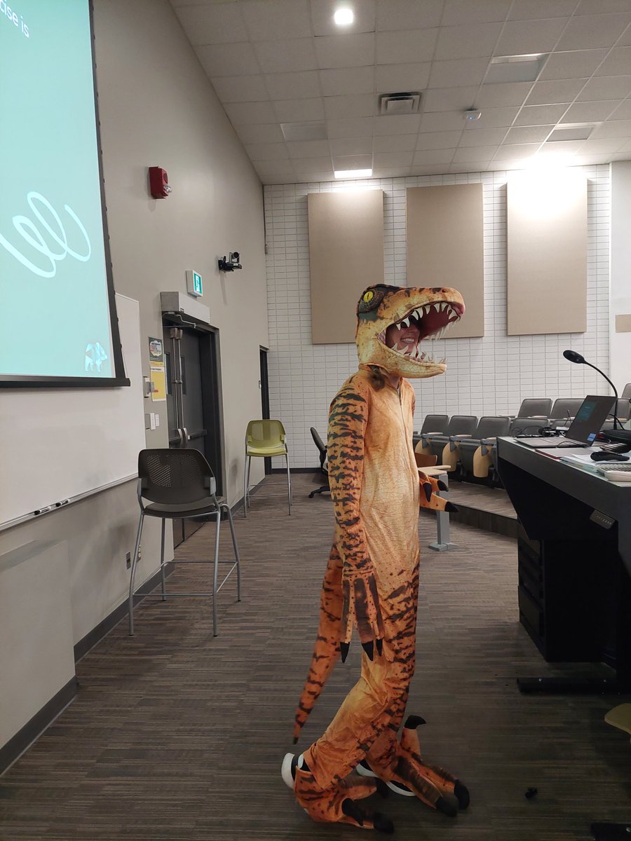 For the past two years I’ve taught introductory statistics from 8-9:30am, so I am always looking for ways to make lectures fun and engaging. This morning was no exception. Happy Halloween! 🎃
