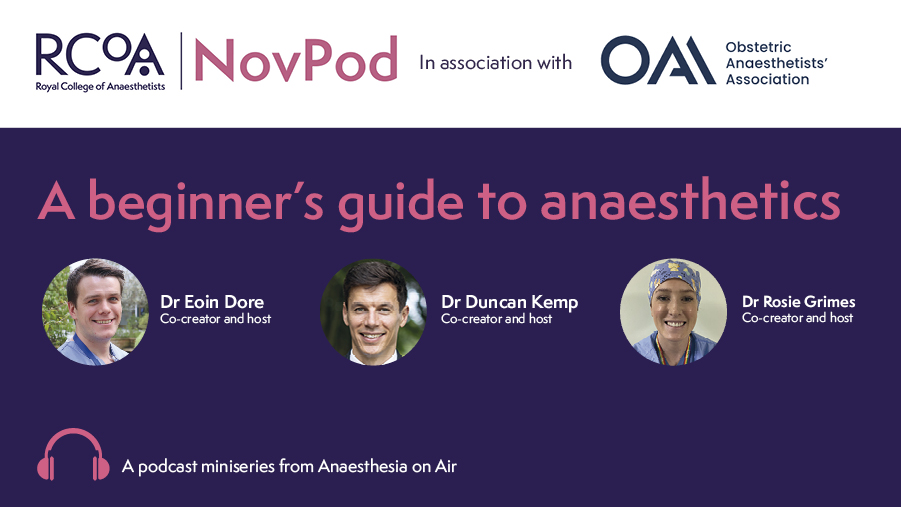 Two new NovPods!   

Episode 8  
<a href="/damien_hug261/">Damien Hughes</a> talks us through pain management in labour.    

Episode 9  
Who knows most about obstetric anaesthetic drugs? <a href="/DoreEoin/">Eoin Dore</a> &amp; Dr Rahul Bandopadhyay go head to head.  

🎧 ow.ly/UfBl50TXbk3 
#AnaesthesiaOnAir