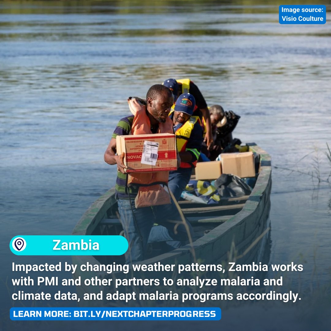 <a href="/GlobalFund/">The Global Fund</a> <a href="/PMIgov/">U.S. President's Malaria Initiative (PMI)</a> <a href="/CameroonCorps/">Cameroon Malaria Youth Corps</a> <a href="/gavi/">Gavi, the Vaccine Alliance</a> <a href="/McD_beatmalaria/">Margaret Reilly McDonnell</a> <a href="/AlisonOWheeler/">AlisonOWheeler</a> <a href="/PeterASands/">Peter Sands</a> <a href="/endmalaria/">RBM Partnership</a> <a href="/unfoundation/">United Nations Foundation</a> <a href="/USAIDGH/">USAID Global Health</a> <a href="/CharisUAS/">Charis UAS: Manage your site from anywhere 24/7.📲</a> <a href="/VBCPublicHealth/">Valent BioSciences Public Health</a> <a href="/bethera94/">Beth Ranson</a> <a href="/imuziga/">Ingabire Muziga Mamy</a> <a href="/RBCRwanda/">Rwanda Biomedical Centre</a> <a href="/RwandaHealth/">Ministry of Health | Rwanda</a> <a href="/Rwamyouthcorps/">Rwanda Malaria Youth corps</a> <a href="/sfhRwanda/">SFH Rwanda</a> <a href="/invectorcontrol/">IVCC</a> In Zambia🇿🇲, national malaria and meteorological programs work hand-in-hand w/ <a href="/PMIgov/">U.S. President's Malaria Initiative (PMI)</a> to predict changing weather patterns 🌧️that affect malaria transmission. This data guides adaptations to malaria programming - i.e. net distributions and IRS spraying. 
bit.ly/nextchapterpro…