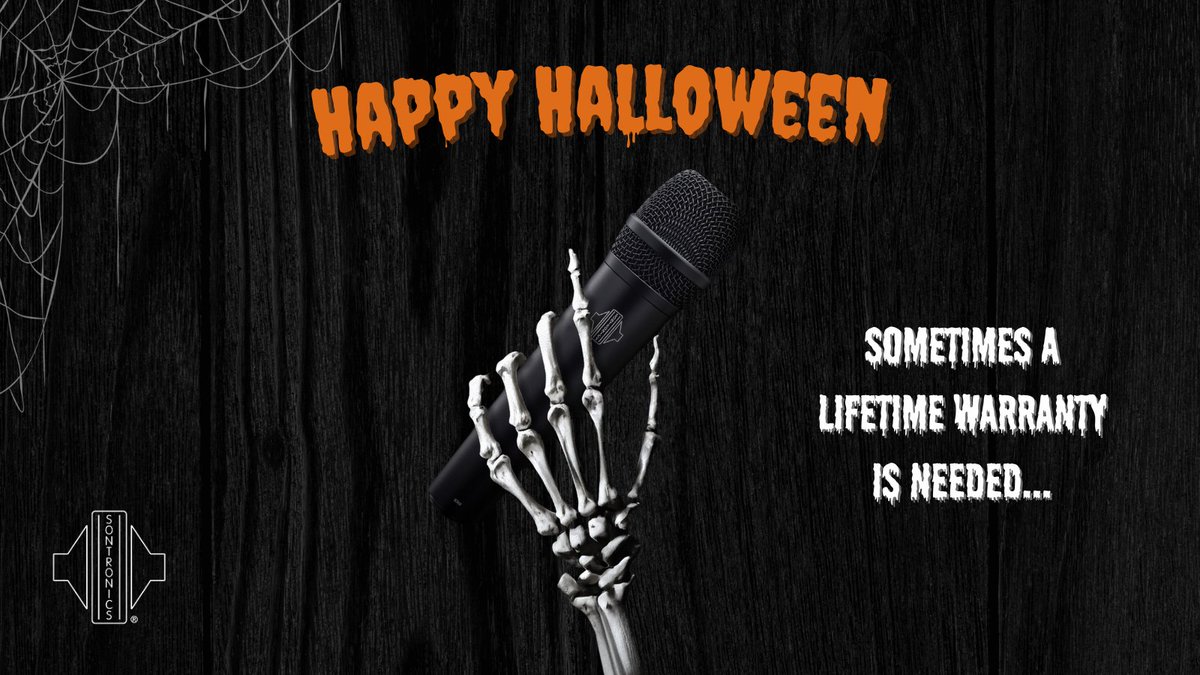🎃 Hold onto the sound that never dies... literally!

Like all our mics, the SOLO comes with a Lifetime Warranty, so you’re covered for all your ghostly gigs – in this life and the next! 👻

#sontronics #halloween #microphones #microphone #studio #livesound #soundengineer