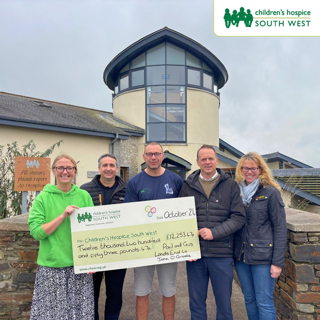 CHSW's tweet image. Paul and Gus completed the legendary #LEJOG (Lands End to John o' Groats) challenge for #CHSW. 🚲The pair took on the 1000 gruelling miles and aimed to raise £5,000 but bought in over £12,000! 🤩With Paul never even riding a road bike before, these two went above and beyond💚🚵