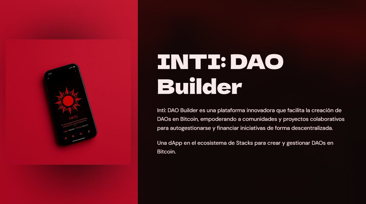 INTI: DAO Builder ☀️ (@intidao) on Twitter photo Estos días en Aleph <a href="/crecimientoar/">Crecimiento 🌞</a>, han sido una experiencia increíble de innovación y colaboración.
Ahora estamos listos para presentar nuestro pitch en Buenos Aires junto a <a href="/StacksLatam/">Stackslatam.btc 🟧🇵🇪🇦🇷🇨🇴🇲🇽🇨🇱🇻🇪🇸🇻🇧🇴</a>
💼 Pitch Deck: inti-dao-builder-92w4bz7.gamma.site
💻 GitHub: github.com/JorgeOehrens/h…
LFG ☀️ Estos días en Aleph <a href="/crecimientoar/">Crecimiento 🌞</a>, han sido una experiencia increíble de innovación y colaboración.
Ahora estamos listos para presentar nuestro pitch en Buenos Aires junto a <a href="/StacksLatam/">Stackslatam.btc 🟧🇵🇪🇦🇷🇨🇴🇲🇽🇨🇱🇻🇪🇸🇻🇧🇴</a>
💼 Pitch Deck: inti-dao-builder-92w4bz7.gamma.site
💻 GitHub: github.com/JorgeOehrens/h…
LFG ☀️