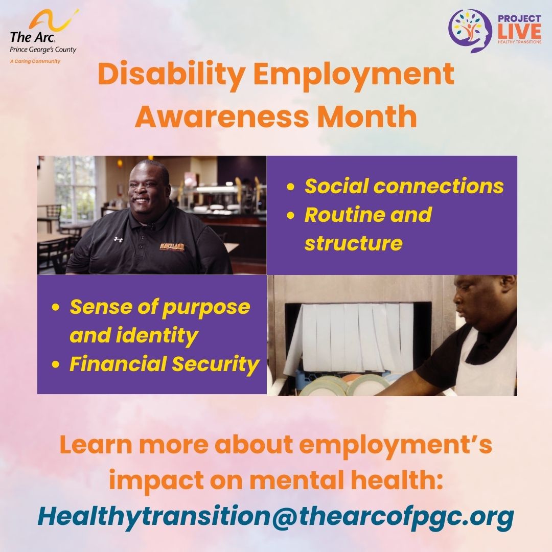Employment is good for morale, motivation and mental health!  #projectlive #thearcofpgc #mentalhealthmatters
