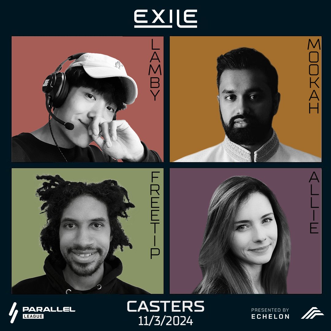 exile_xyz's tweet photo. Come meet us UNDERGROUD this WEEKEND! We are hosting a @Parallel_League Minor with the $10K prize pool presented by @EchelonFND  that you will not want to miss! 

Join our legendary casting lineup live here on 11/3 @ 12PM EST: https://t.co/5wyEz2NfVg https://t.co/GFPY595VFV