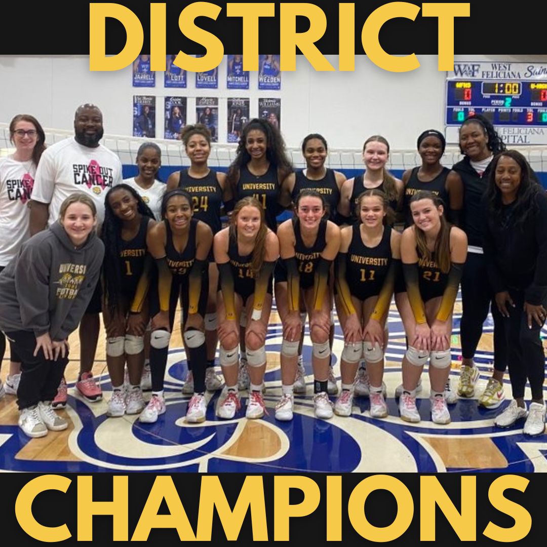Congratulations to our volleyball team who clinched the district championship last night against West Feliciana. Now lets get ready for playoff season.