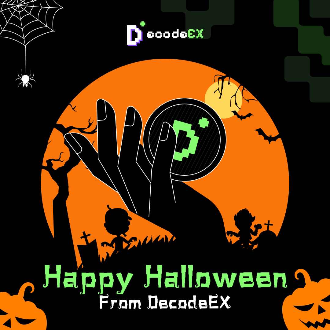 DecodeEX's tweet photo. 🎃Happy Halloween from DecodeEX! 🎃
👻 Don't let fear spook your trades—face the markets with confidence!📈💪 Trick or treat yourself to new trading opportunities today!
Trade today on: https://t.co/yhKcEYcLoo 🕸️
#DecodeEX #Halloween #USD #Markets #ForexTrading
